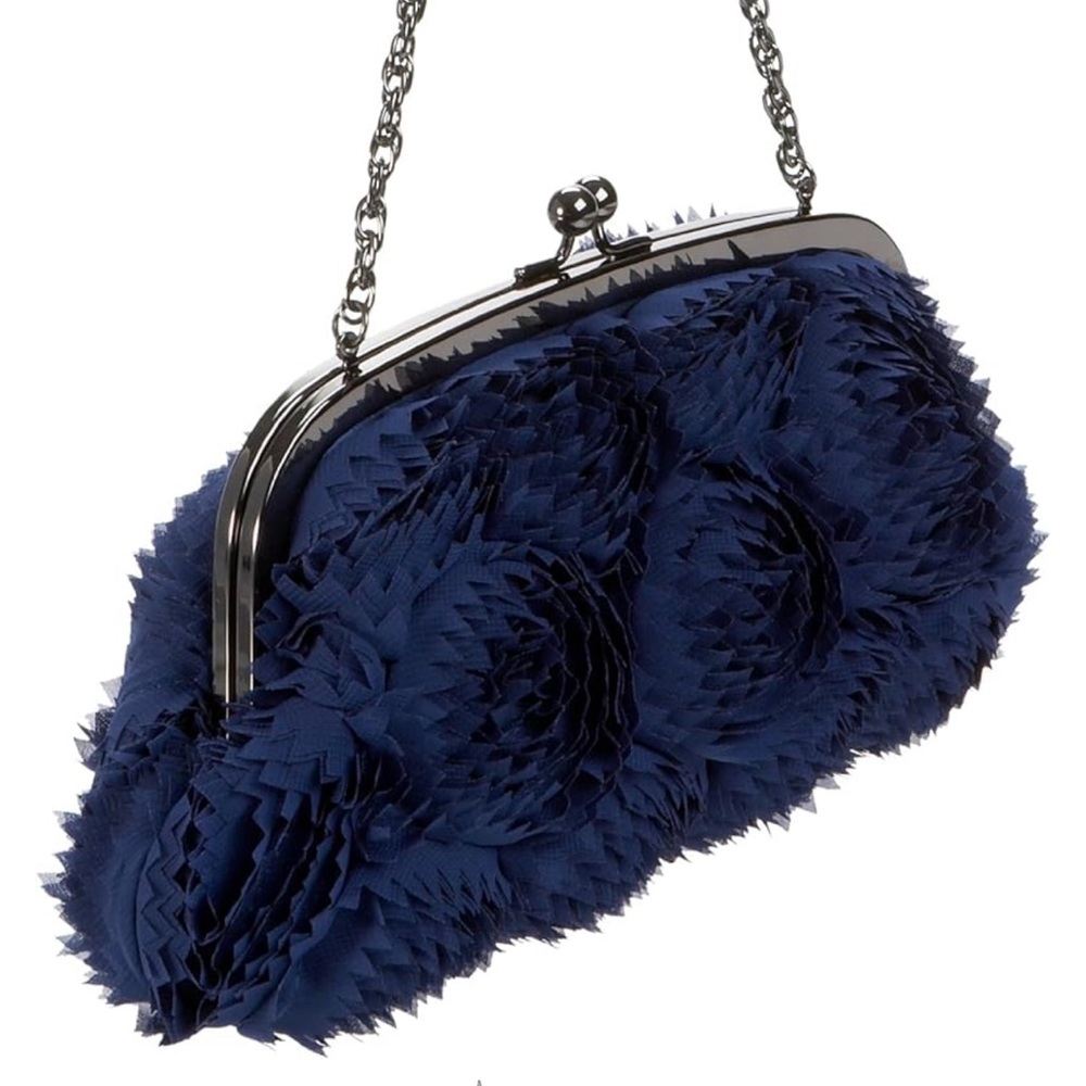Blue Roses Dominique Clutch by Inge Christopher - Picture 3 of 10